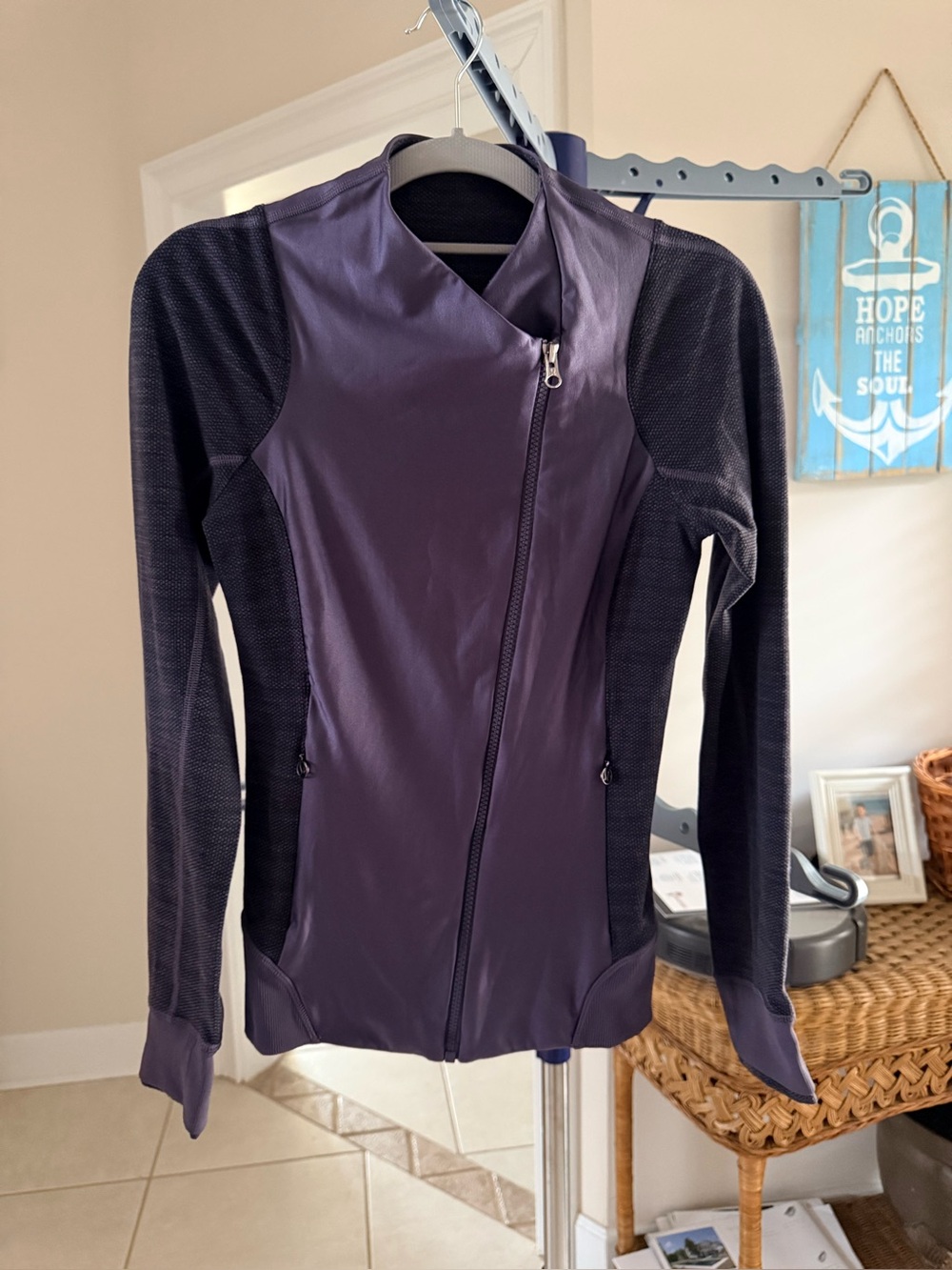 lululemon athletica Purple and Black Full-Zip Athletic Jacket